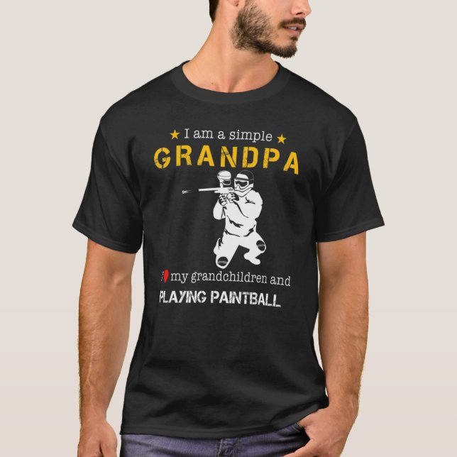 Camiseta Eu Sou Um Avô Simples Eu Amo Meus Avós E (Frente)