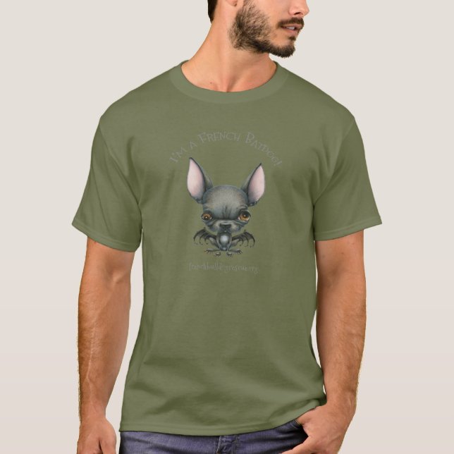 Camiseta Eu sou um Batdog francês! (Frente)