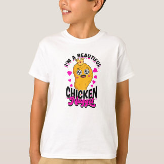 Camiseta Eu sou um belo nugget de frango - nugget de frango