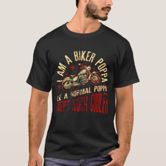 Camiseta Eu sou um Biker Poppa impressão Engraçado Presente