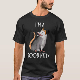 Camiseta Eu sou um bom Gatinho Possum Racoon Street Cat Op