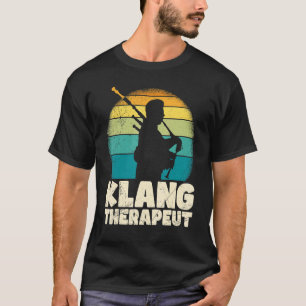 Camiseta Eu sou um bom terapeuta Eu toco bagpipe
