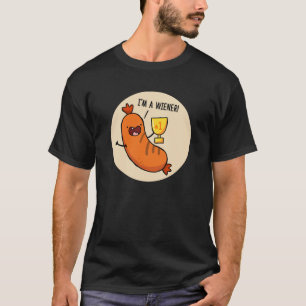 Camiseta Eu sou um cachorro-quente-quente-canhoto-camisa-es