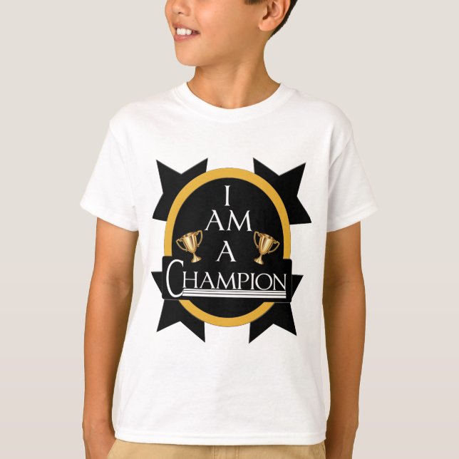 CAMISETA EU SOU UM CAMPEÃO (Frente)