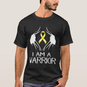 Camiseta Eu Sou Um Cancer De Guerra De Infância Sensibiliza