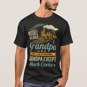 Camiseta Eu sou um carro modelo Vovô Train RailroadT illus