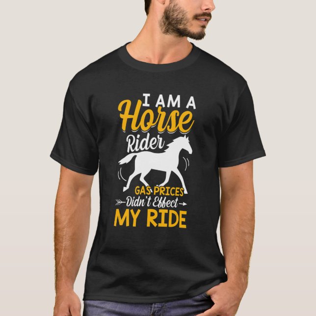 Camiseta Eu Sou Um Cavaleiro   Equestres de Barril (Frente)