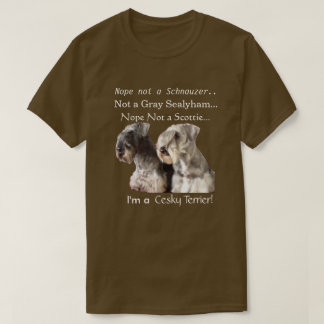 Camiseta Eu sou um Cesky Terrier
