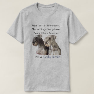Camiseta Eu sou um Cesky Terrier