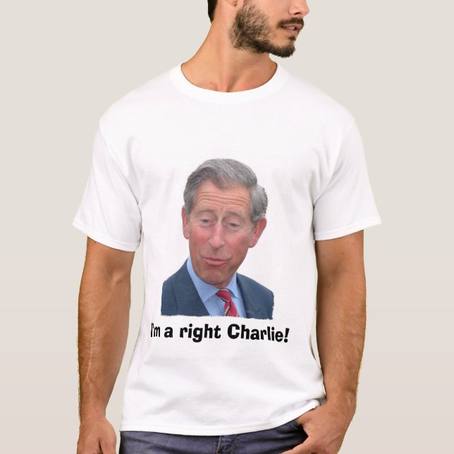 Camiseta Eu sou um Charlie adequado! (Frente)