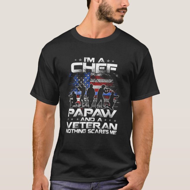 Camiseta Eu Sou Um Chef Um Papax E Um Veterano Nada Me Assu (Frente)