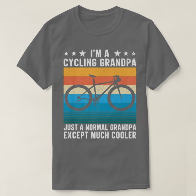 Camiseta Eu sou um ciclone de bicicleta do avô engraçado  (Frente do Design)