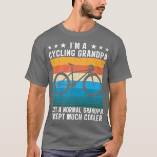Camiseta Eu sou um ciclone de bicicleta do avô engraçado 