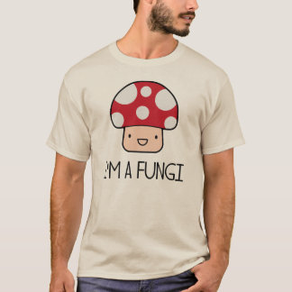 Camiseta Eu sou um cogumelo da cara do divertimento dos