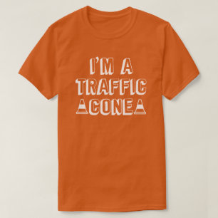 Camiseta Eu sou um Cone de Trânsito Fácil, combinando com a