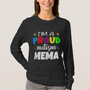 Camiseta Eu Sou Um Coração De Consciência Do Autismo De Mem