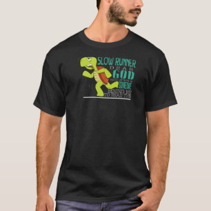 Camiseta Eu sou um corredor lento, querida Deus, alguém atr
