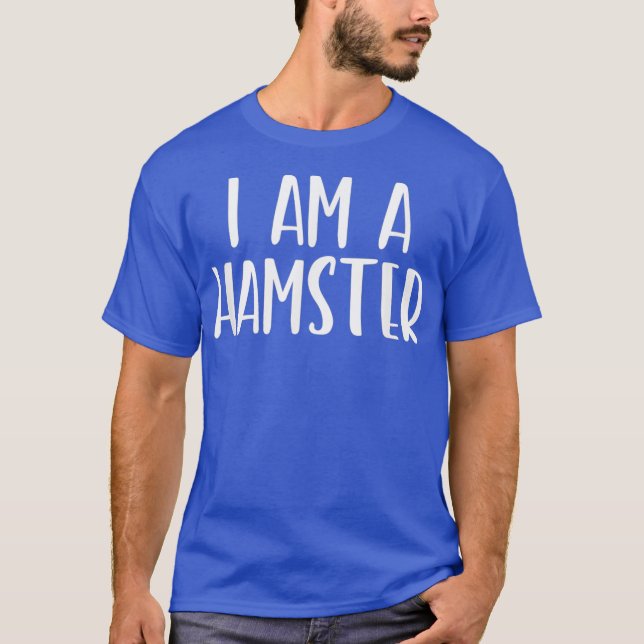 Camiseta Eu Sou Um Costume De Hamster Halloween Eu Sou Preg (Frente)