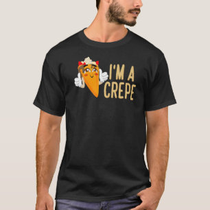 Camiseta Eu sou um Crepe de Sobremesa francês