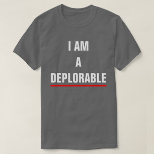 CAMISETA EU SOU UM DEPLORÁVEL