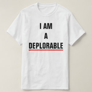 CAMISETA EU SOU UM DEPLORÁVEL