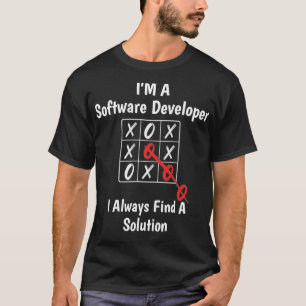 Camiseta Eu sou um desenvolvedor de software Eu sempre enco