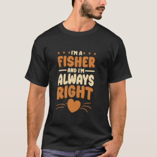 Camiseta Eu sou um design de pescador para amante da pesca
