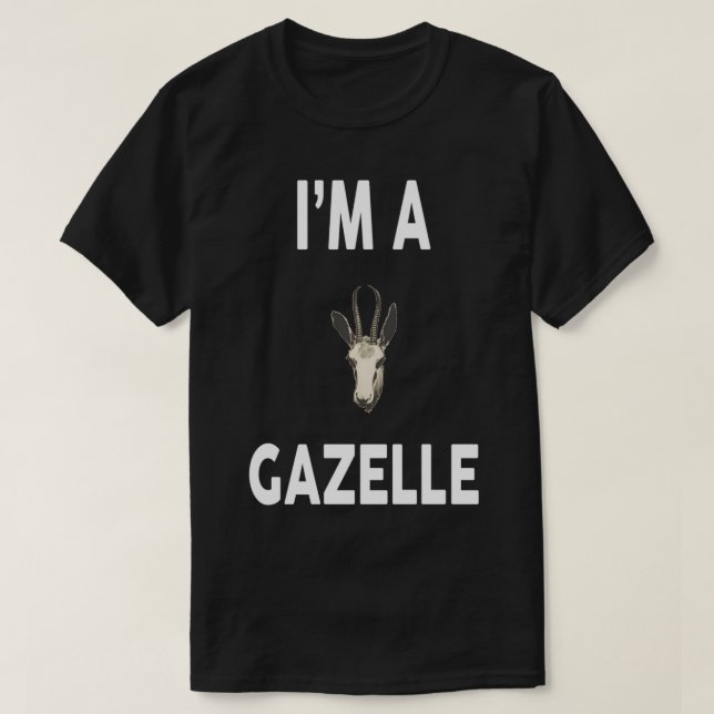 Camiseta Eu sou um Design GAZELLE Engraçado GAZELLE (Frente do Design)