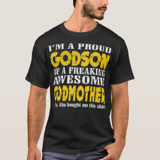 Camiseta Eu sou um Deus Orgulhoso Filho de uma madrinha mar