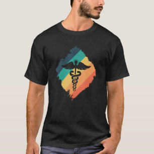 Camiseta Eu sou um distintivo de crista da profissão de méd