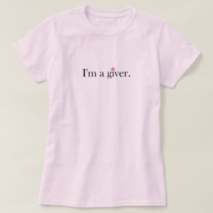 Camiseta Eu sou um doador