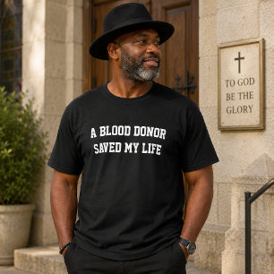 Camiseta Eu Sou um Doador de Sangue que Salvou Min