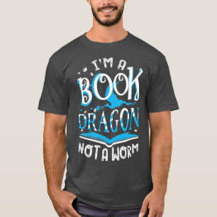 Camiseta Eu Sou Um Dragão De Livro Não Um Mundo De Costume 