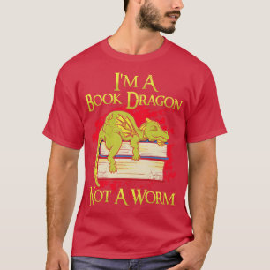 Camiseta Eu Sou Um Dragão De Livro Não Um Verme