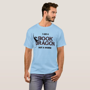 Camiseta Eu sou um dragão do livro, não um sem-fim