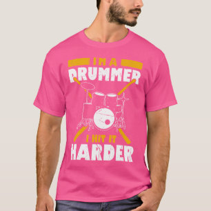 Camiseta Eu Sou Um Drummer Eu O Acertei Mais Engraçado Drum