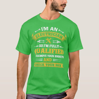 Camiseta Eu Sou Um Eletran Elétrico Engraçado.