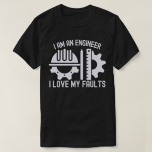 Camiseta Eu Sou um Engenheiro Eu Amo Meus Defeitos