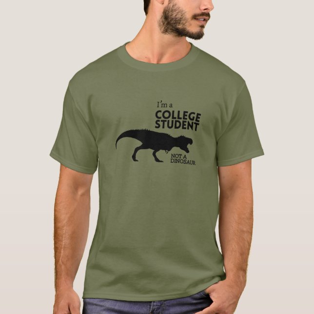 Camiseta Eu sou um estudante universitário, não um (Frente)