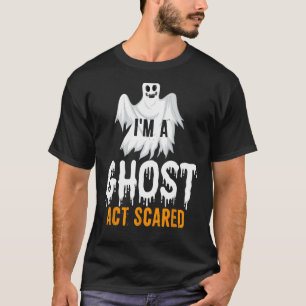 Camiseta Eu sou um fantasma, assustado, casual, engraçado,
