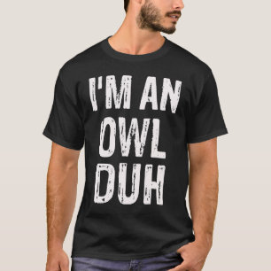 Camiseta Eu sou um Fantasma de Coruja de Halloween