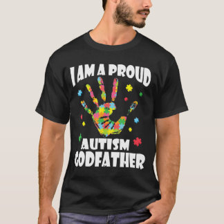 Camiseta Eu Sou Um Feliz Autista Padrinho Adoraria Ensinar
