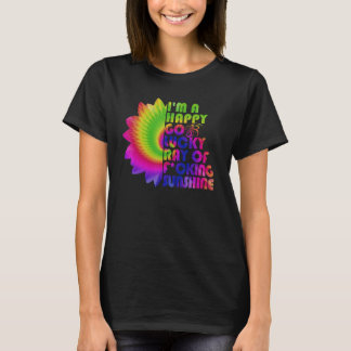 Camiseta Eu sou um feliz raio de sorte de raio de sol