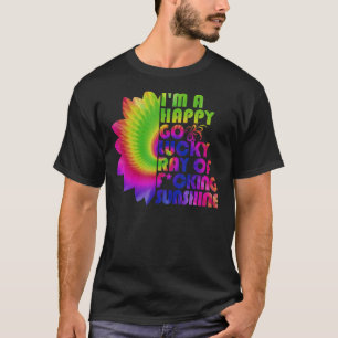 Camiseta Eu sou um feliz raio de sorte de raio de sol