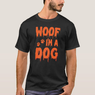 Camiseta Eu Sou Um Figurino De Cachorro De Halloween