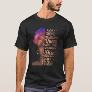 Camiseta Eu Sou Um Forte Mês Da História Da Rainha Negra