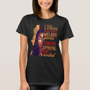 Camiseta Eu sou um forte sagitário Melanin Queen Zodiac Bla