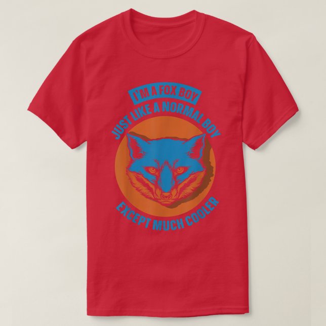 Camiseta Eu sou um fox boy T-Shirt (Frente do Design)