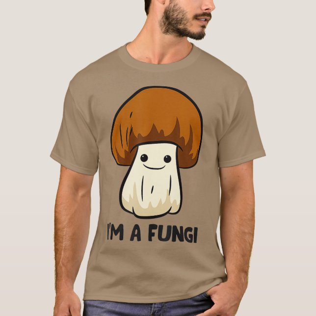 Camiseta Eu Sou Um Fungo De Cara Divertido, Cogumelos De Mo (Frente)