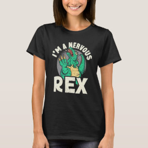 Camiseta Eu Sou Um Futuro Paleontólogo Rex Nervoso Dinossau
